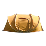 Boat-shaped tent.